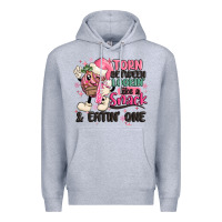 Heather Grey torn between lookin' like a snack and eatin' one Premium Hoodie - MaliasSmallBusiness