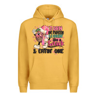 Mustard torn between lookin' like a snack and eatin' one Premium Hoodie - MaliasSmallBusiness