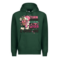 Sports Green torn between lookin' like a snack and eatin' one Premium Hoodie - MaliasSmallBusiness