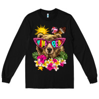 Black mama bear summer Long Sleeve Tee - texasbilliewilder