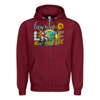 Burgundy living on lake time Zipper Hoodie - HRA Design Shop