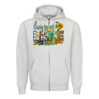 Dove Grey living on lake time Zipper Hoodie - HRA Design Shop