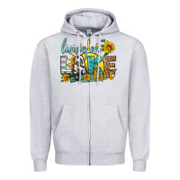 Heather Grey living on lake time Zipper Hoodie - HRA Design Shop