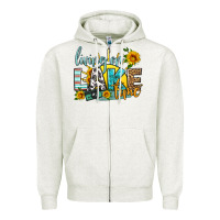 Oatmeal Heather living on lake time Zipper Hoodie - HRA Design Shop