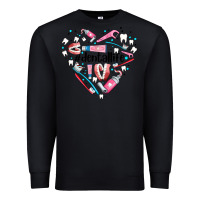 Black dental life element heart Premium Sweatshirt - AdoDesignShop