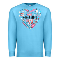Ocean Blue dental life element heart Premium Sweatshirt - AdoDesignShop