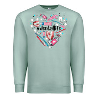 Seafoam dental life element heart Premium Sweatshirt - AdoDesignShop