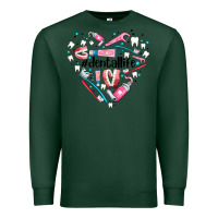 Sports Green dental life element heart Premium Sweatshirt - AdoDesignShop