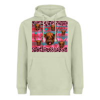 Matcha highland cow valentines Heavyweight Hoodie - JahusDesignShop
