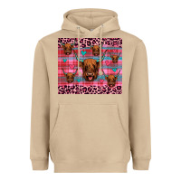 Mushroom highland cow valentines Heavyweight Hoodie - JahusDesignShop