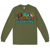 Army Green cowboy in training Long Sleeve Tee - Zillion Design Studio