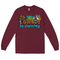 Burgundy cowboy in training Long Sleeve Tee - Zillion Design Studio