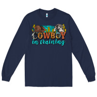 Navy cowboy in training Long Sleeve Tee - Zillion Design Studio