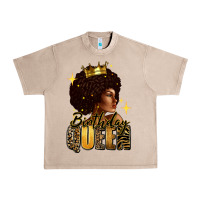 French Oak Birthday queen afro girl Urban Heavy Tee - RanaPortraitStore