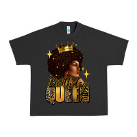 Pigment Black Birthday queen afro girl Urban Heavy Tee - RanaPortraitStore