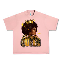 Salmon Birthday queen afro girl Urban Heavy Tee - RanaPortraitStore