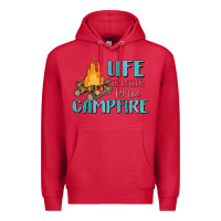 Cardinal life is better by the campfire Premium Hoodie - MaliasSmallBusiness