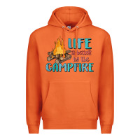 Carrot life is better by the campfire Premium Hoodie - MaliasSmallBusiness