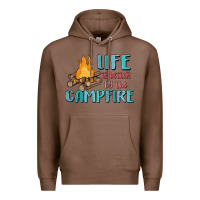 Chestnut life is better by the campfire Premium Hoodie - MaliasSmallBusiness