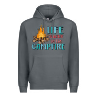 Rock life is better by the campfire Premium Hoodie - MaliasSmallBusiness