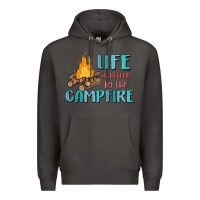 Smoke life is better by the campfire Premium Hoodie - MaliasSmallBusiness