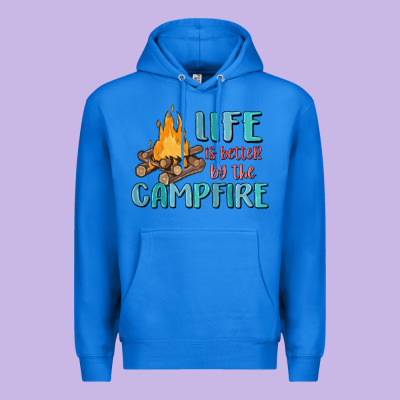 Life Is Better By The Campfire Premium Hoodie Designed By Maliassmallbusiness