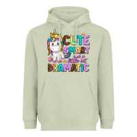 Matcha cute smart and a little bit dramatic unicorn Heavyweight Hoodie - AdoDesignShop