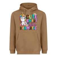 Toasted Coconut cute smart and a little bit dramatic unicorn Heavyweight Hoodie - AdoDesignShop