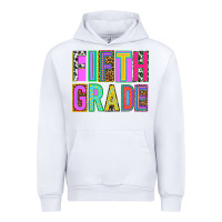 White fifth grade Urban Hoodie - NancyCooperArtShop