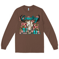 Chestnut country mama Long Sleeve Tee - Zillion Design Studio