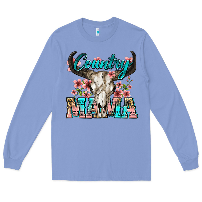 Country Mama Long Sleeve Tee by Zillion Design Studio | Teevron