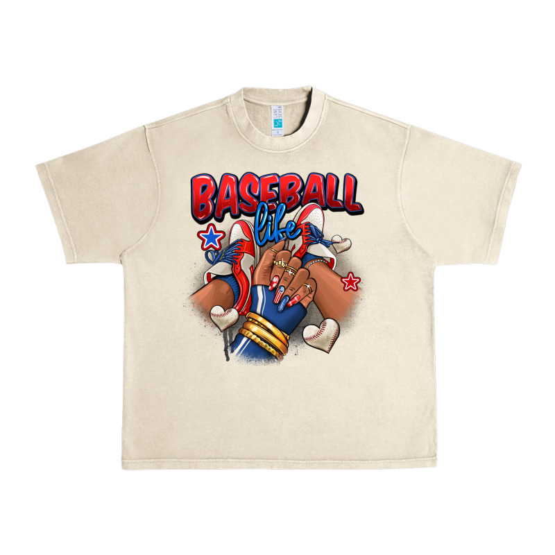 Baseball Life Afro Girl Sneakers Urban Heavy Tee by RanaPortraitStore | Teevron