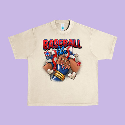 Baseball Life Afro Girl Sneakers Urban Heavy Tee Designed By Ranaportraitstore