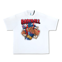 White Baseball life afro girl sneakers Urban Heavy Tee - RanaPortraitStore