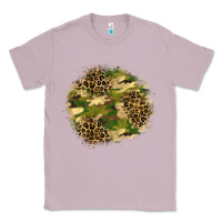 Lilac camouflage and leopard patch  2 Classic Tee - BundleAndBundleShop