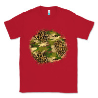 Red camouflage and leopard patch  2 Classic Tee - BundleAndBundleShop