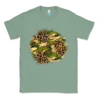 Sage camouflage and leopard patch  2 Classic Tee - BundleAndBundleShop