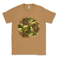 Toasted Coconut camouflage and leopard patch  2 Classic Tee - BundleAndBundleShop