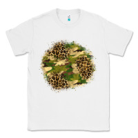White camouflage and leopard patch  2 Classic Tee - BundleAndBundleShop