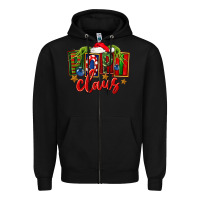 Black Christmas popi claus Zipper Hoodie - FaDigitalArtStudio