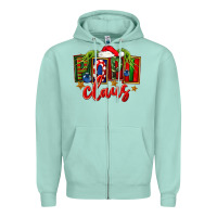 Seafoam Christmas popi claus Zipper Hoodie - FaDigitalArtStudio