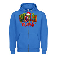 True Royal Christmas popi claus Zipper Hoodie - FaDigitalArtStudio