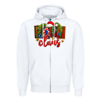 White Christmas popi claus Zipper Hoodie - FaDigitalArtStudio