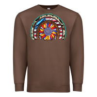 Chestnut sunflower american flag leopard gemstone cowhide rainbow Premium Sweatshirt - Artiststas