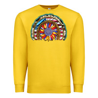 Lemon sunflower american flag leopard gemstone cowhide rainbow Premium Sweatshirt - Artiststas