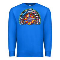 True Royal sunflower american flag leopard gemstone cowhide rainbow Premium Sweatshirt - Artiststas