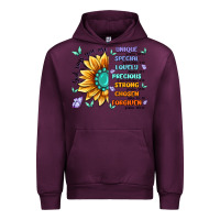 Mauve Wine you are inspiration Urban Hoodie - MaliasSmallBusiness