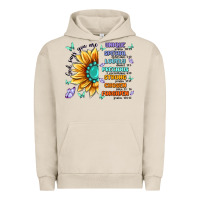 Pigment French Oak you are inspiration Urban Hoodie - MaliasSmallBusiness