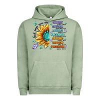Pigment Oil Green you are inspiration Urban Hoodie - MaliasSmallBusiness
