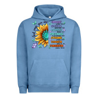 Pigment Pebble Blue you are inspiration Urban Hoodie - MaliasSmallBusiness